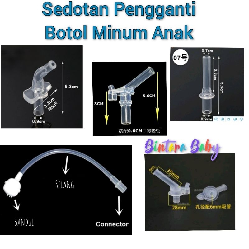 Sedotan Pengganti Botol Minum DS72 DS71 DT53 DS6 / DS 72 Sedotan Pengganti DS 71 Botol Minum Anak Straw Replacement