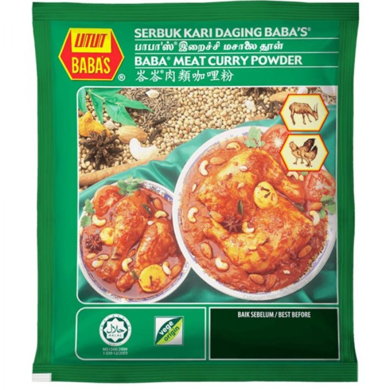 

Babas Meat Curry powder 250gm . bumbu kari daging Exp 10.7.2025