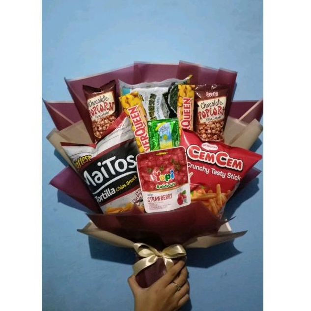 

promo buket Snack Law budget buket sesuai dana murah estetik