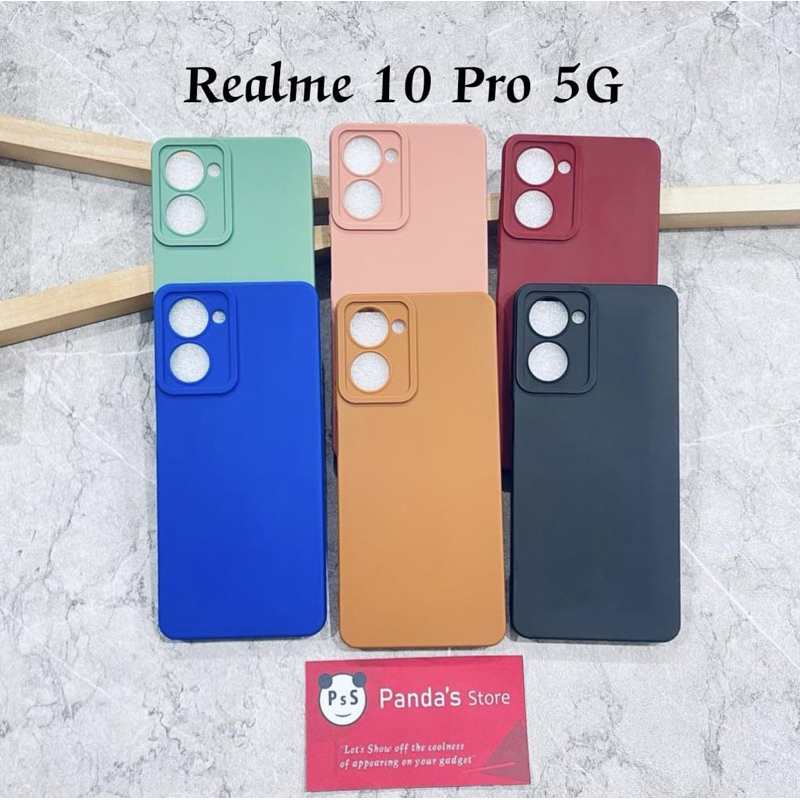 Softcase Pro Camera Realme 10 Pro 5G Candy Case Full Color 3D Silikon TPU