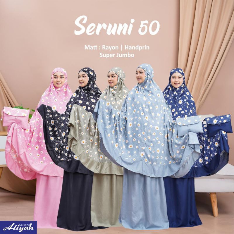 Mukena Rayon motif bunga kecil
