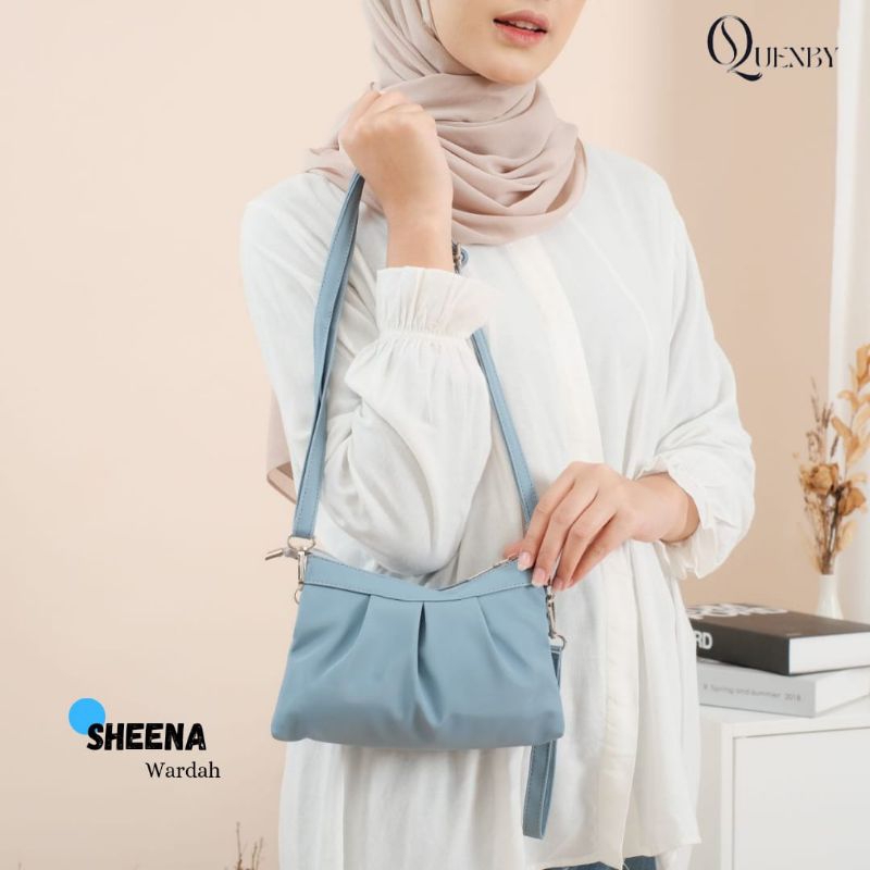 TAS SHEENA BY QUENBY bag pouch chocoly polos 2in1 tas dompet wanita