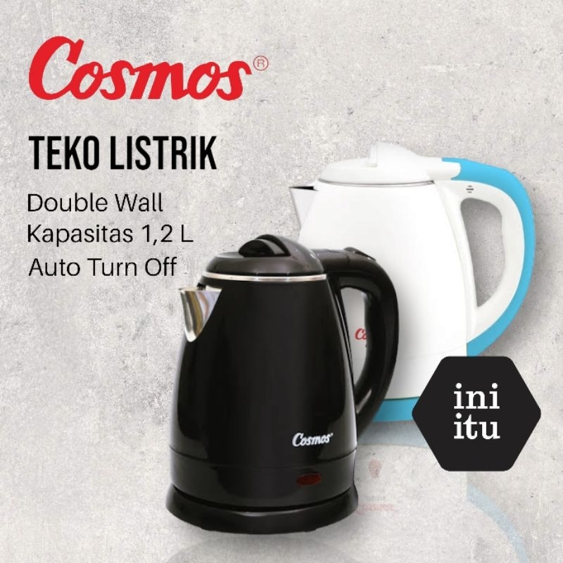 [ Cosmos ] Ketel  / Teko Listrik CTL 210B - Kapasitas 1.2 Liter