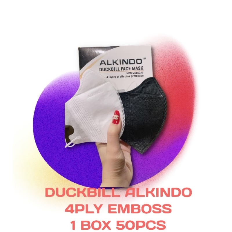 MASKER DUCKBILL ALKINDO WARNA TRENDY ISI 50PCS