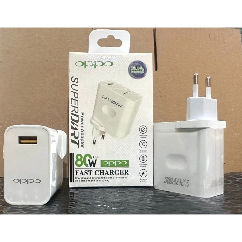 BATOK CHARGER CASAN OPPO 80W SUPER FAST CHARGING