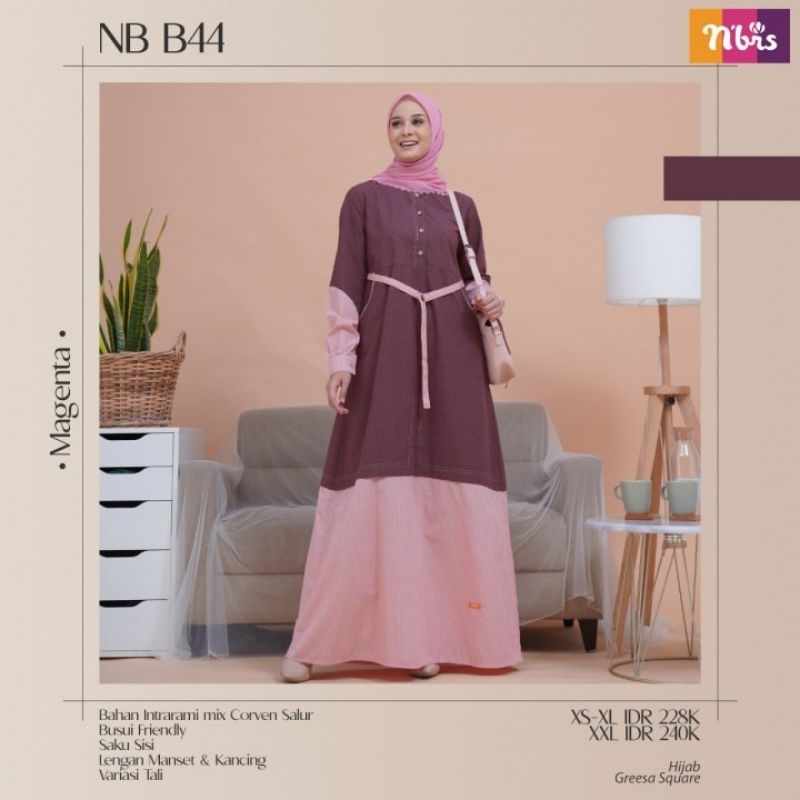 NB B44// GAMIS SALE//NIBRAS DISKON//DISKON 25%//GAMIS MURAH