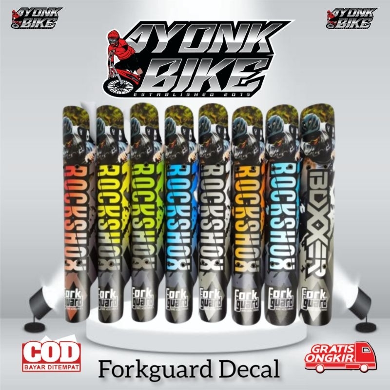 Forkguard pelindung fork garpu sepeda MTB DOWNHILL full print  terbaru