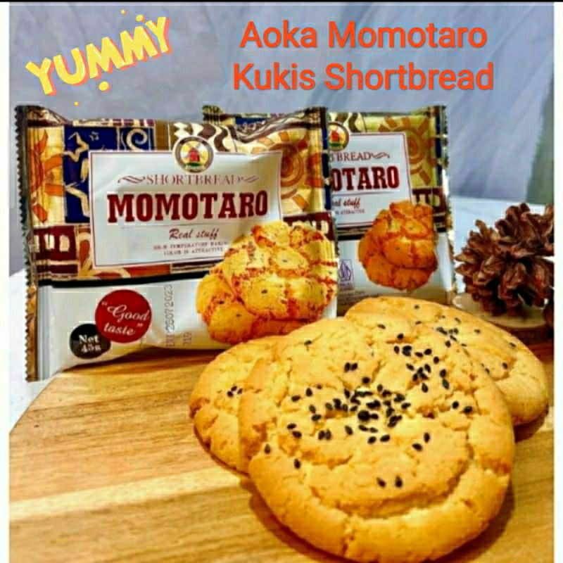 

Momotaro Short Bread Cookies, 1 Dus (60 Pcs) Kukis Viral dari AOKA