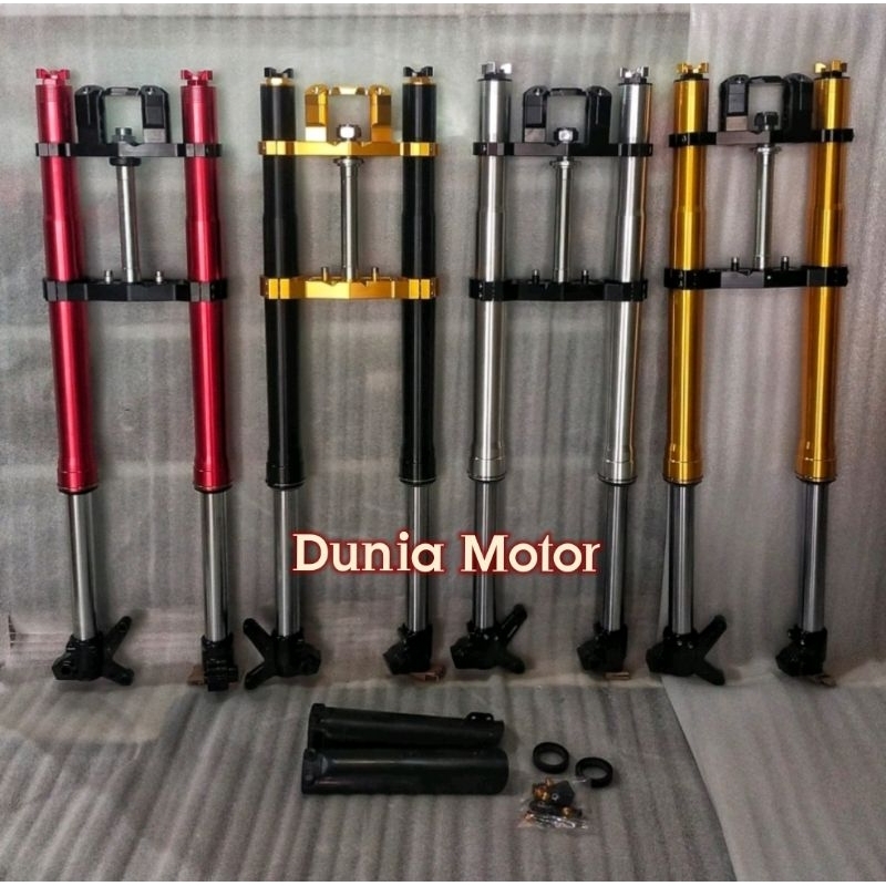 USD UPSIDE DOWN PNP KLX 150 DTRACKER FULL CNC MERK RIDE IT CNC ANTI KARAT BONUS COVER SHOCK DAN SEAL