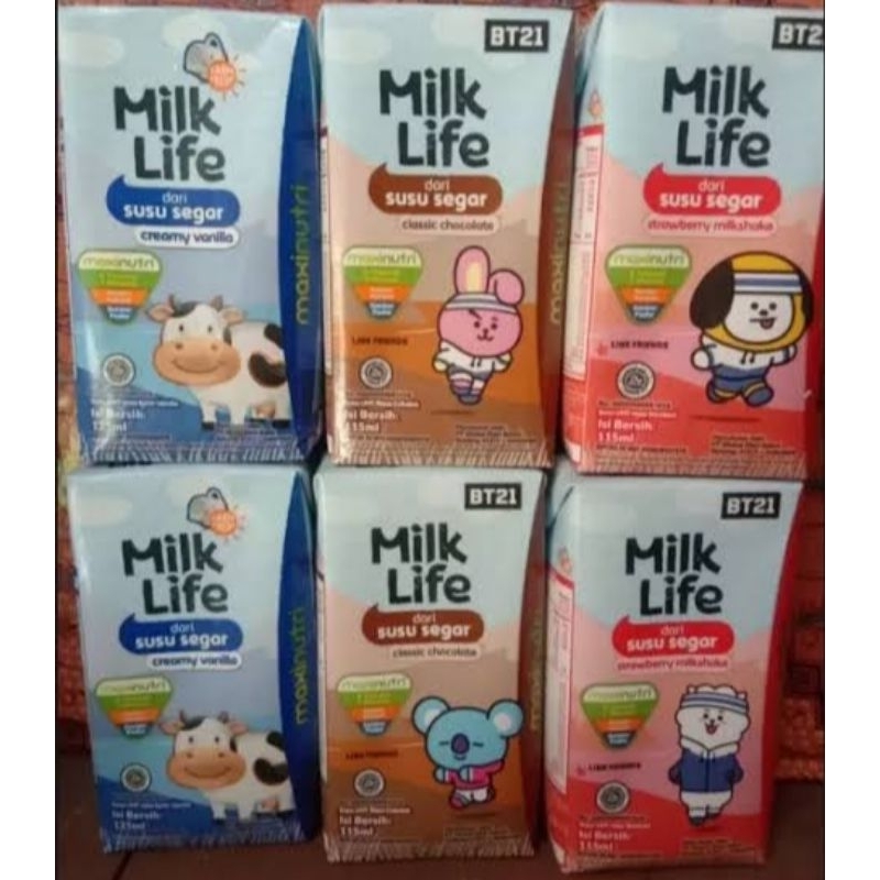 

Susu UHT milk life 115ml