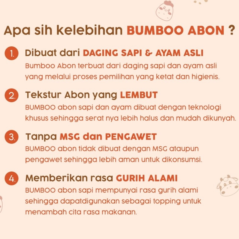 Barefood Bumboo Abon MPASI No MSG Makanan Bayi Organik Tinggi Protein Tanpa MSG WHS