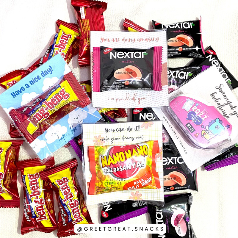 

[BACA DESKRIPSI] Mini gift|Mini hampers|Snack box| bisa custom tulisan dan design