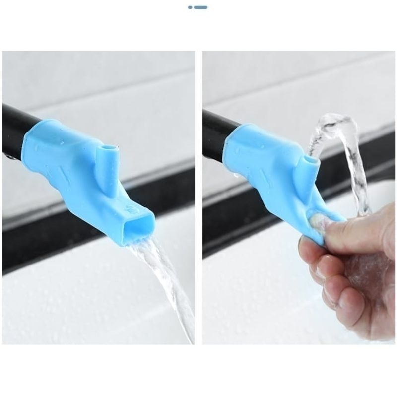 Sambungan Kran Air Silicone 2in1 / Alat Penyambung Kepala Keran Wastafel / Faucet⭐MrLion.olshop⭐