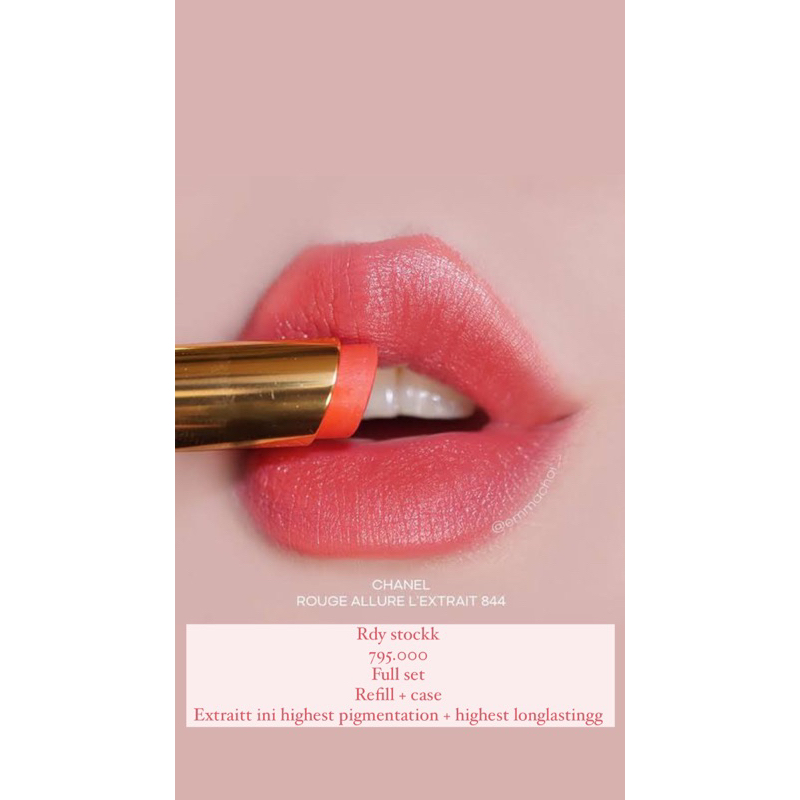 chanel extrait lipstick shade 844