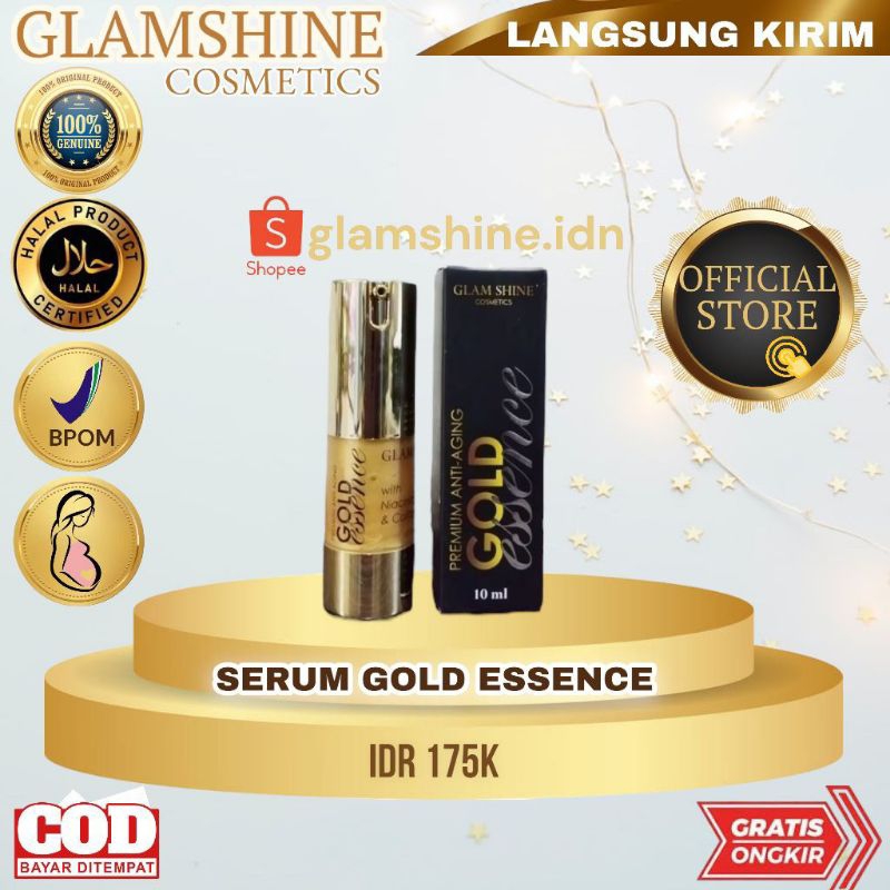 Glamshine Serum Gold Essence Serum anti Aging Glamshine Glamshineofficial Glamshine official store G
