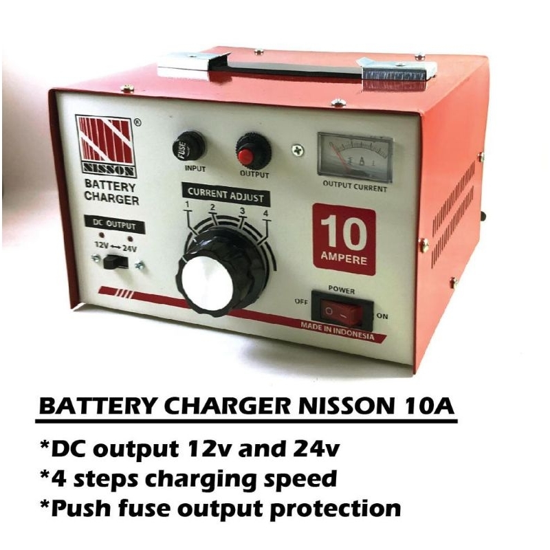 CHARGER BATERAI / AKI NISSON 10A