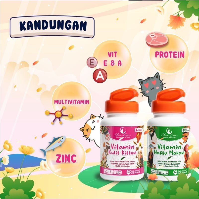 OLIVE CARE PAKET VITAMIN MASALAH KULIT KITTEN