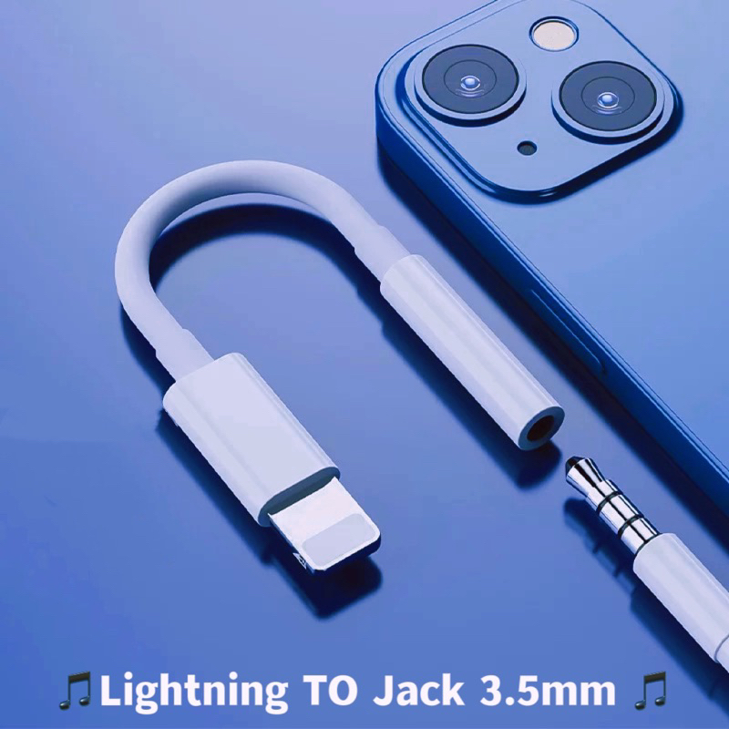 Konverter Adapter Headset Earphone Lightning TO Jack Aux 3.5mm