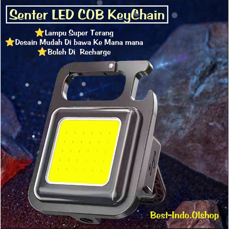 (KEYCHAIN) Senter Mini Lampu LED Light Gantungan Kunci Tahan Air Opener Botol Besi⭐Best-Indo ⭐