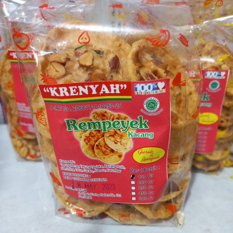 

Rempeyek / Peyek Krenyah (TERI/KACANG)