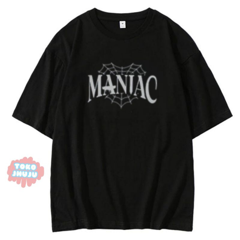 Kaos Seungmin Stray Kids Maniac Jaring Sablon Silver