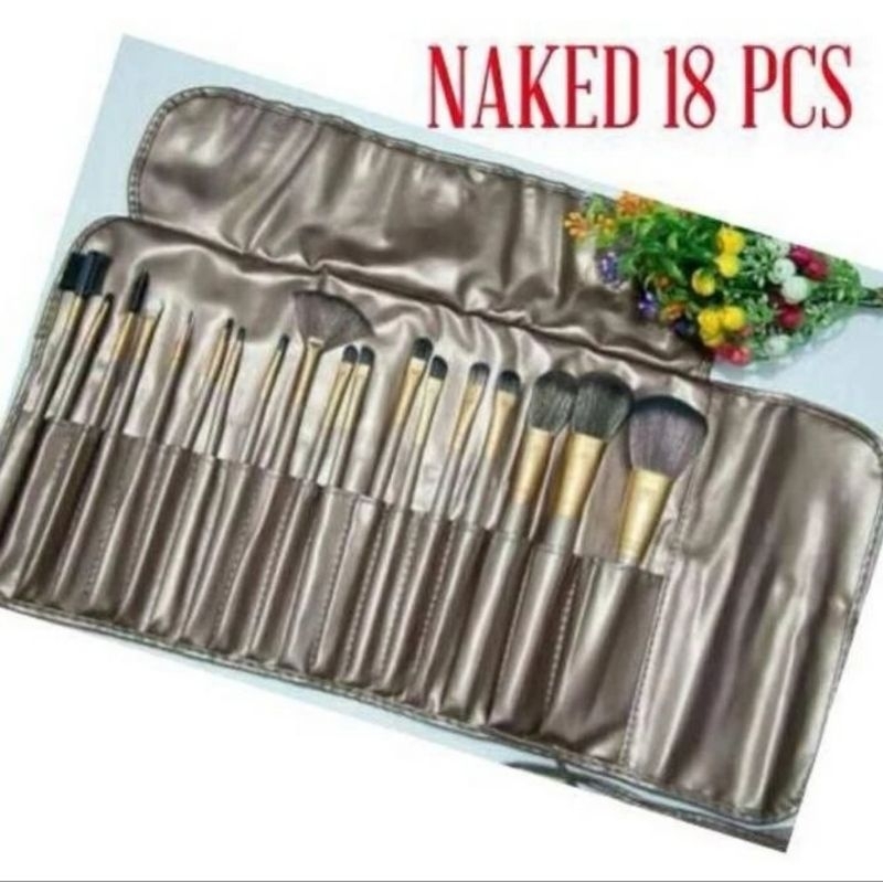 Kuas set MAC/NAKED/BOBBY BROWN isi 18/Kuas make up set/Kuas dompet