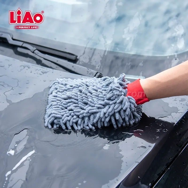 LIAO Spons Pembersih Cuci Mobil Microfiber Sponge Serbaguna