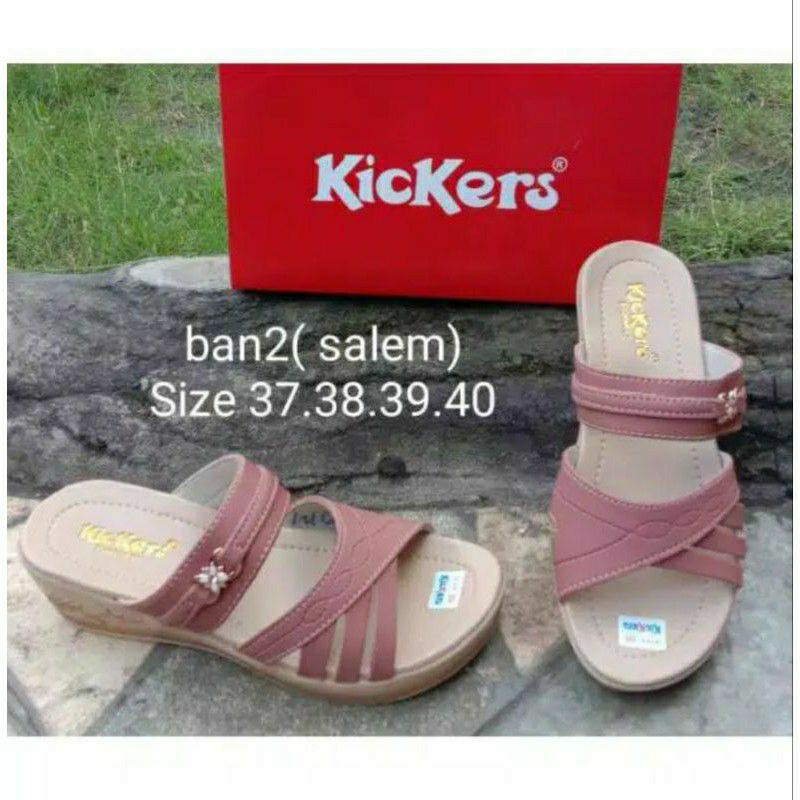 Sandal wedges wedjes selop ban wanita terbaru