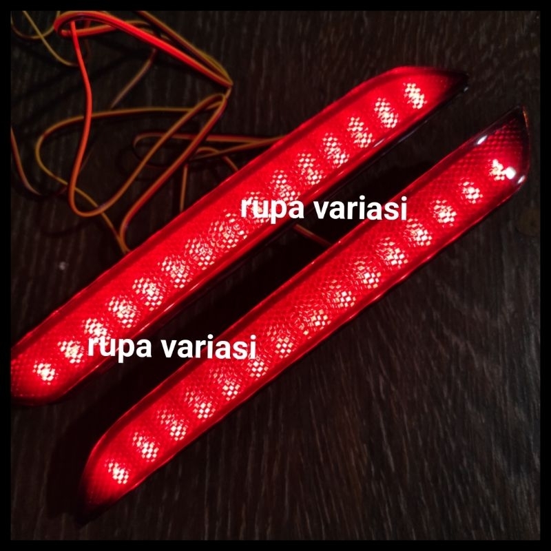 lampu mata kucing reflektor bumper belakang honda all new jazz 2014 sampai 2022 nyala merah 2021 2020 2019 2018 2017 2016 2015