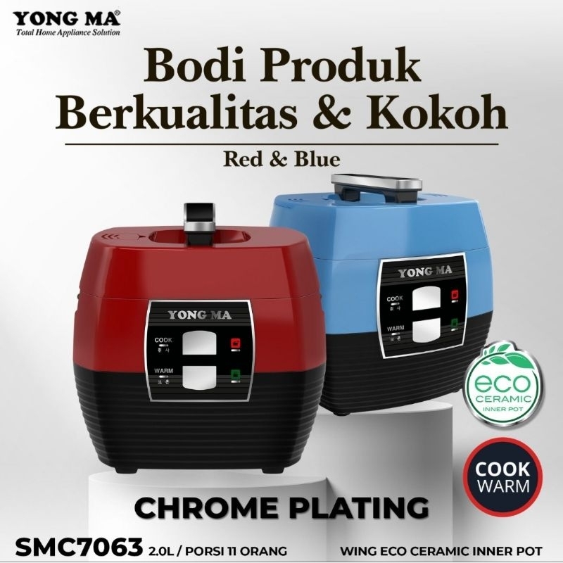 YONG MA Magic Com 2 LITER SMC YMC 6013 4023 4043 4053 7033 8033 3053 YONGMA