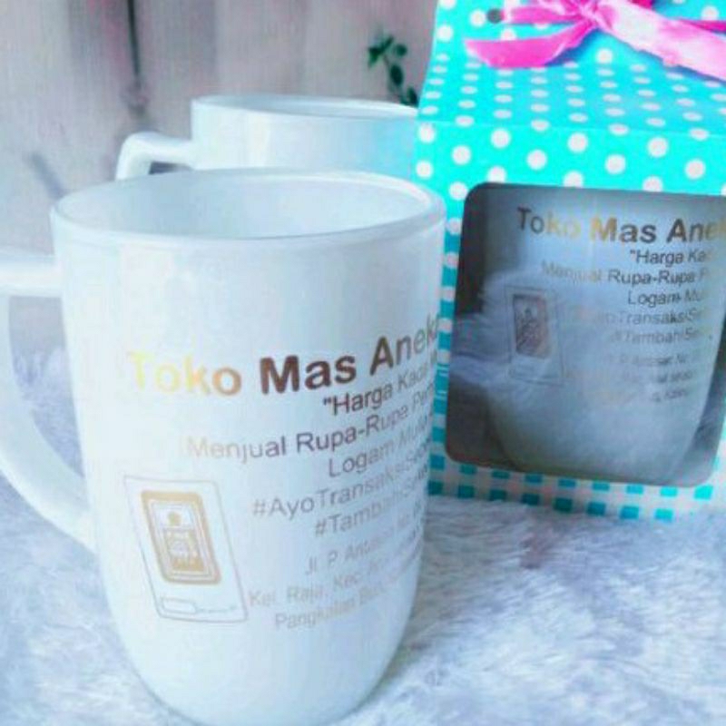 SOUVENIR UNIK Anti Mainstream, SOUVENIR GELAS MUG GAGANG JUMBO PERNIKAHAN