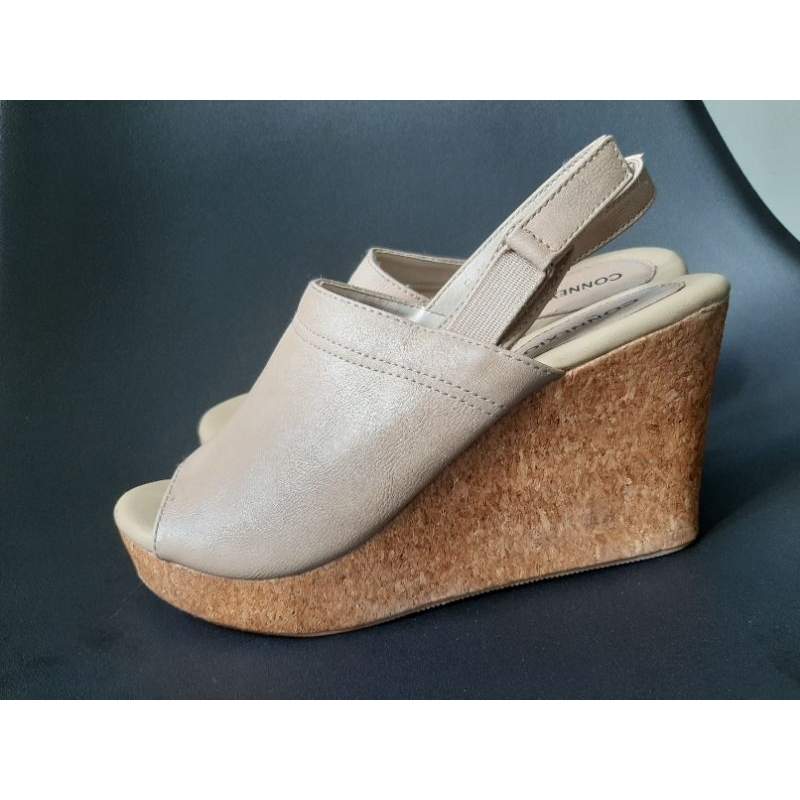 Preloved Sepatu Sandal Wedges merk Connexion