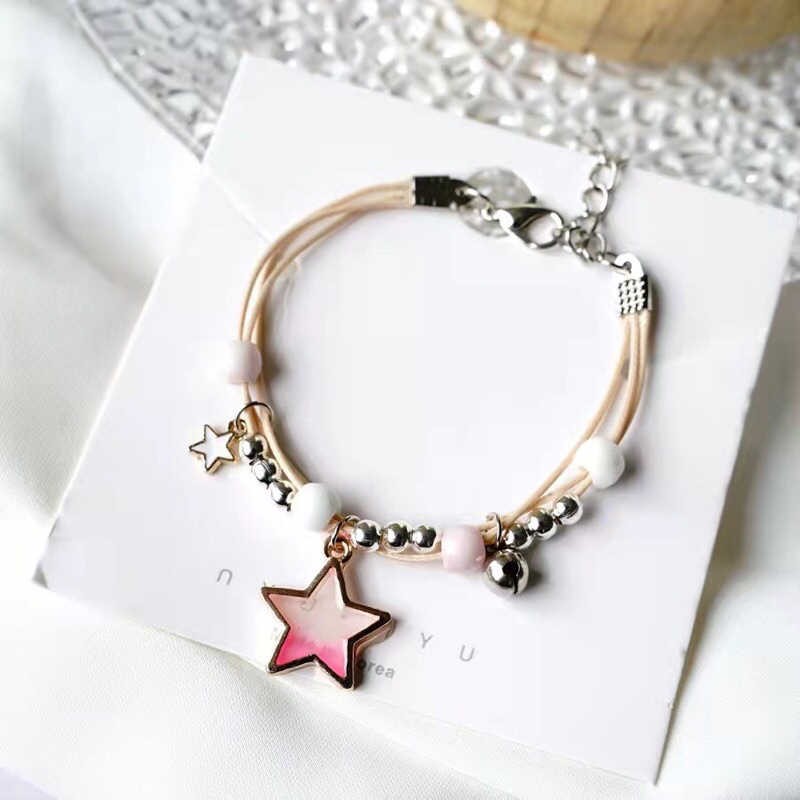 GELANG GAYA KOREA DESAIN CANTIK DAN ELEGAN / gelang motif unicorn rainbow