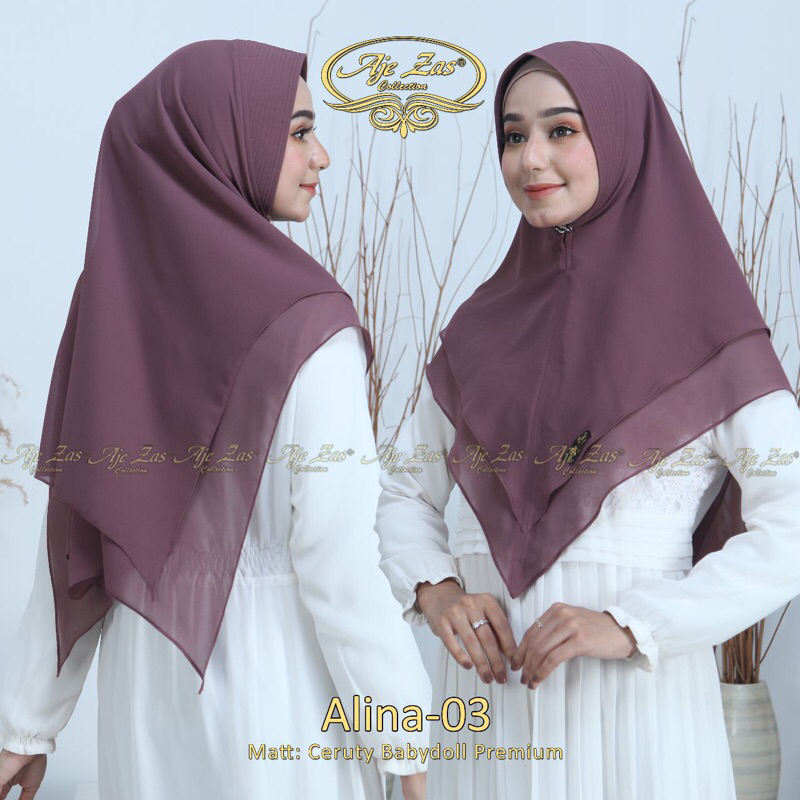 HIJAB KHIMAR MIDI SOFTPAD ORI AJE ZAS