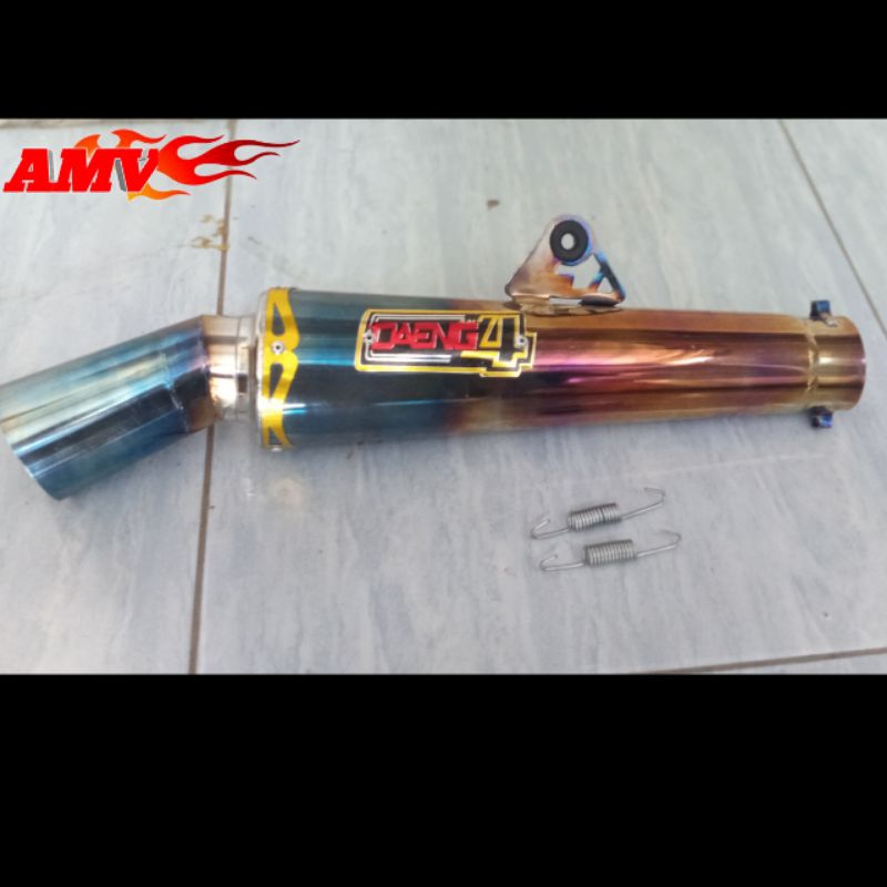 Silencer knalpot Daeng4, untuk motor Matic/Bebek