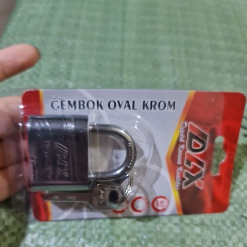 Gembok Chrome Croom ukuran 30 40 50 60 mm Leher Pendek Gembok Pagar