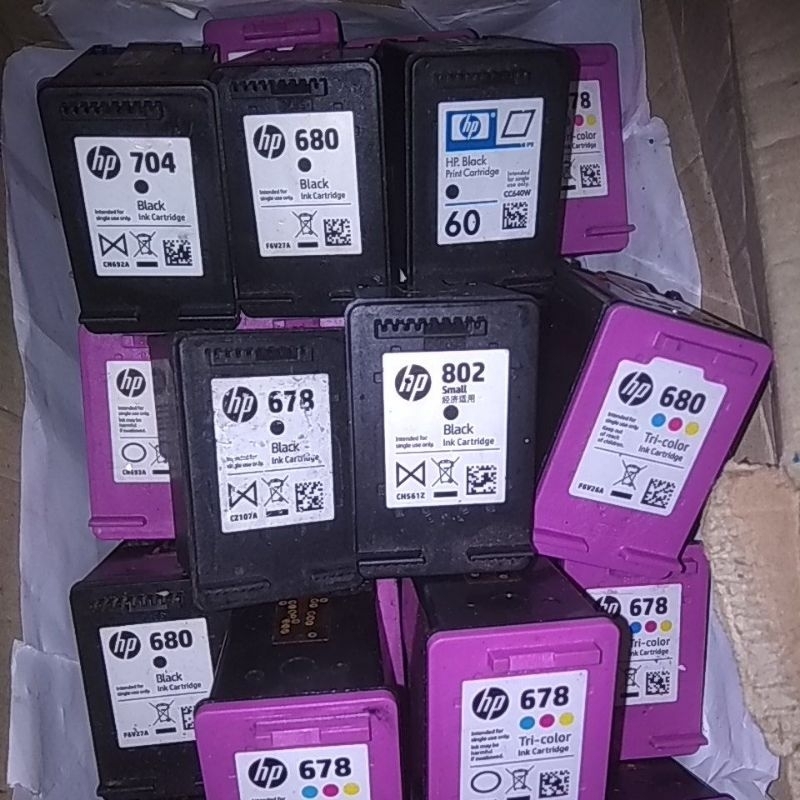 Cartridge Kosongan HP 680,678,802,803,704,703,46,21,22,56,57 dll
