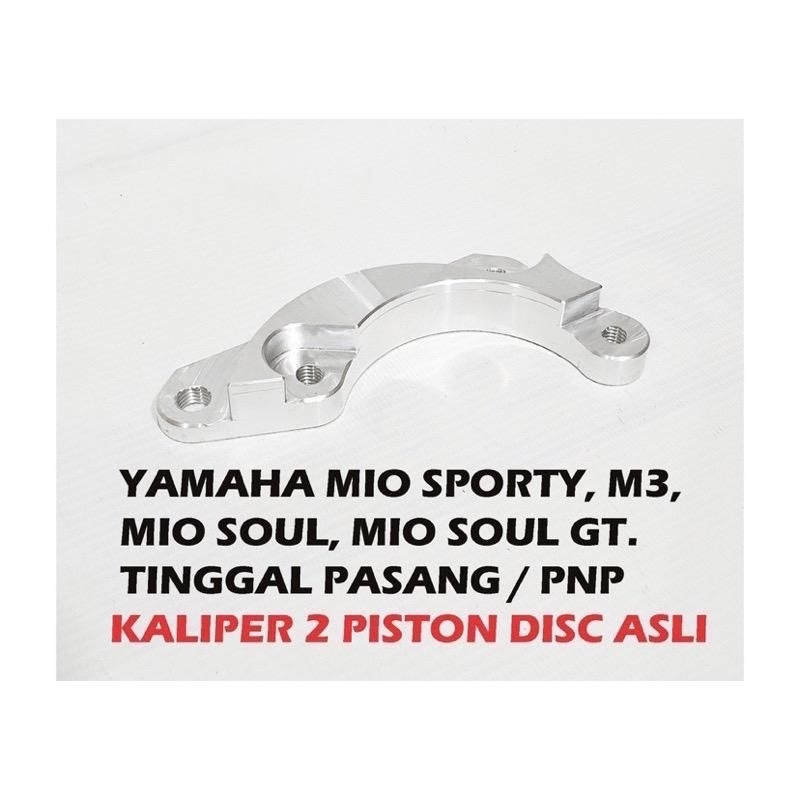 Breket 2p Brmbo Nssin Ukuran Disc Standar Honda Yamaha Pangkuan Dudukan Breket Kaliper 2 Piston Big Logo  beat scoopy Vario 110 vario 125/150 mio mx vega r new soul xeon mio j m3 jupiter z new jupitermx dll