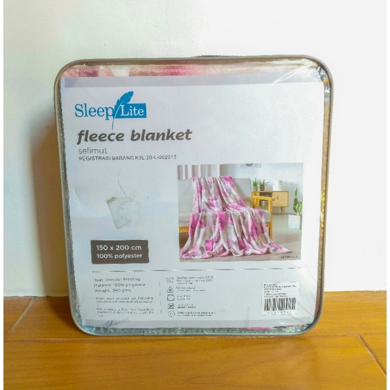 SLEEPLITE FLEECE BLANKET / SELIMUT SLEEP LITE INFORMA ACE