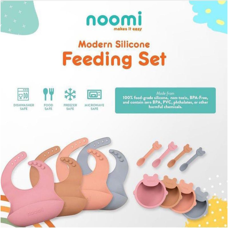 MODERN SILICONE FEEDING SET NOOMI