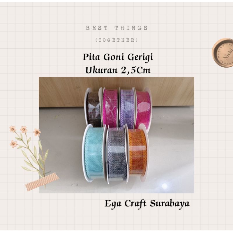 

Pita Goni Gerigi Ukuran 2,5Cm