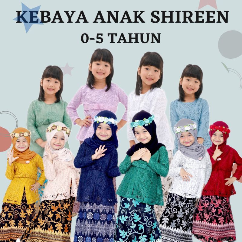 KEBAYA ANAK PEREMPUAN BRUKAT PANJANG SHIREEN (BISA COD)