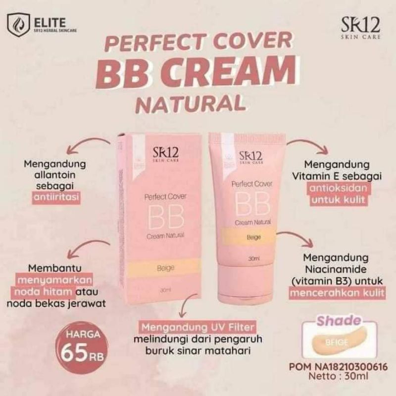 Perfect BB Cream SR12 BB Cream SR12 Foundation SR12 BB Cream Natural Kosmetik