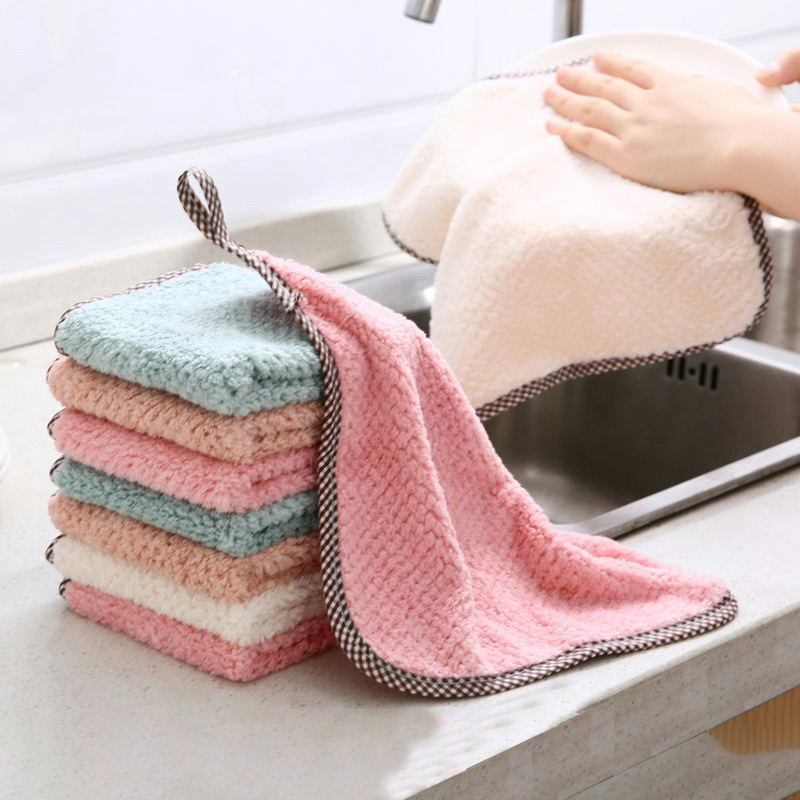 Kain Lap Tangan Gantung Hand Towel Microfiber Lap Microfiber Dapur Kain Lap Micro Fiber