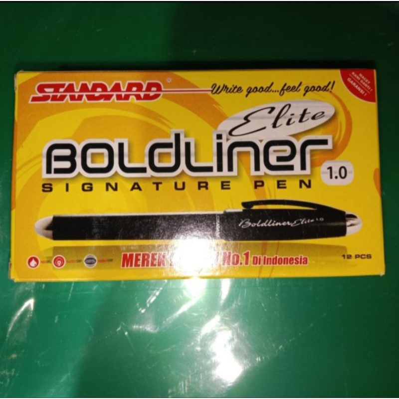 

Pulpen Standard BloldLiner Elit 1.0 per box isi 12pcs