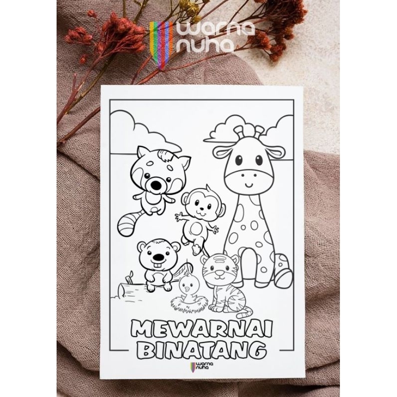 

Lembar Sketsa Mewarnai Tema Binatang A4