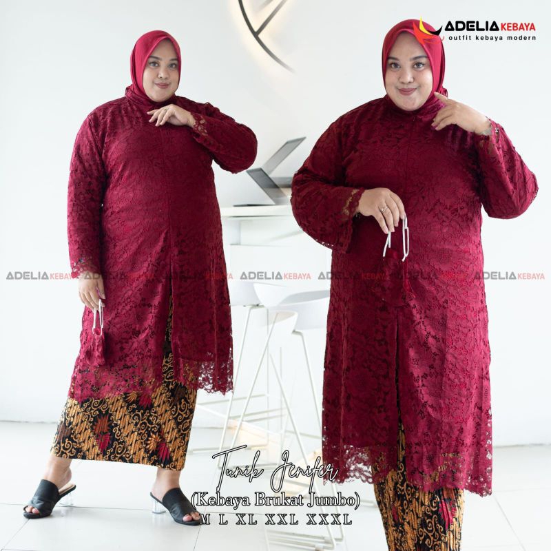 TUNIK JUMBO//SETELAN TUNIK JENIFER//SERAGAM KELUARGA//BAJU PESTA LAMARAN//KEBAYA WISUDA//BAJU LEBARAN//KEBAYA MODERN//KEBAYA ORIGINAL//KODE ADK