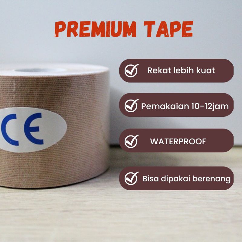 Transtape perata dada tomboy bra tape payudara wanita pengganti bra