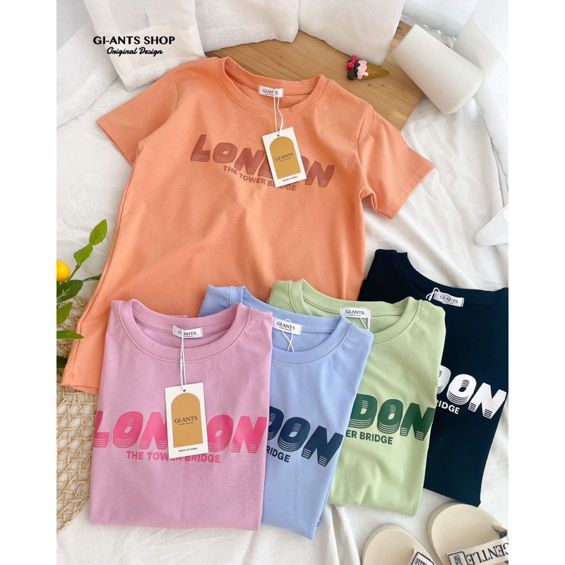 ATASAN GIANTS BASIC TULISAN LONDON KAOS IMPORT BANGKOK (BJGB463)