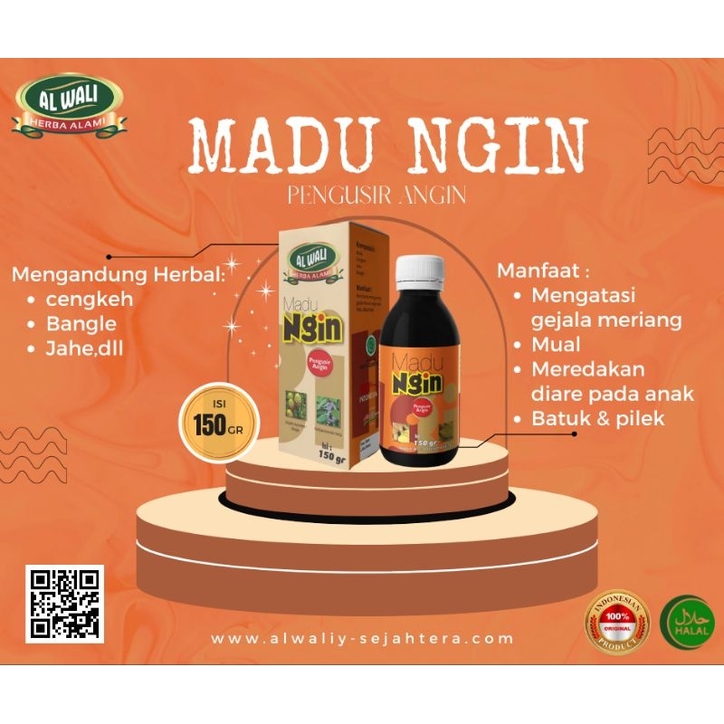 

Madu Ngin Alwali | Madu Masuk Angin Alwali 150gr